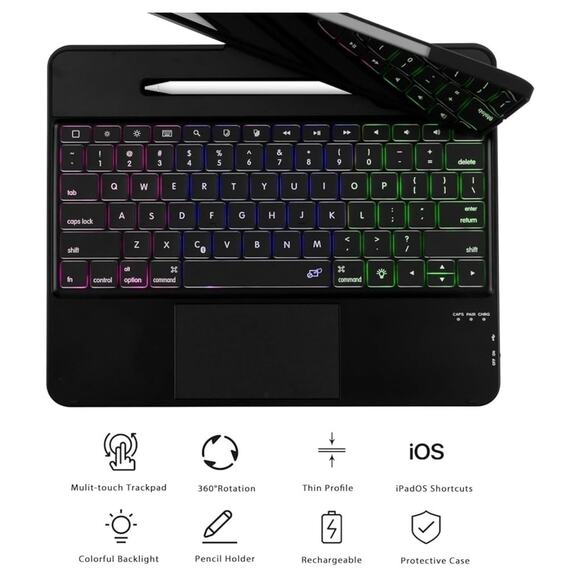 iPad Pro Keyboard Case With Rotate For iPad 12.9 Inch Pro 6th, 5th, 4th, 3rs Gen - Picture 4 of 9